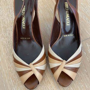Bruno Magli Sofia Capretto Slingblack pump Size 38